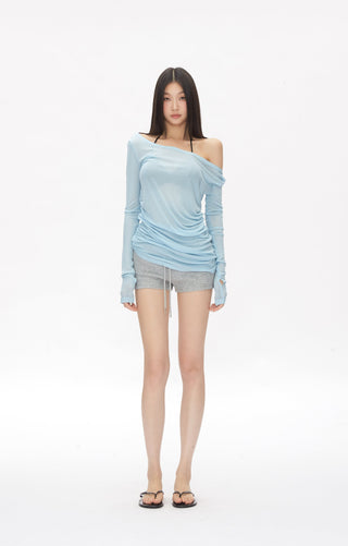 off-shoulder blouse
