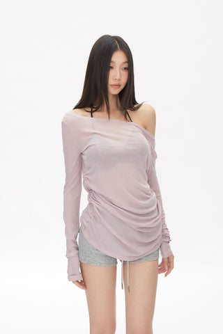 off-shoulder blouse
