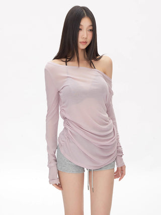 off-shoulder blouse