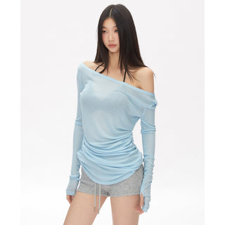 off-shoulder blouse