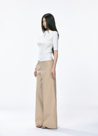 V-collar half sleeve 01