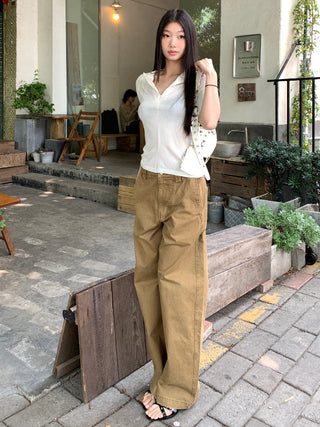 V-collar half sleeve 01