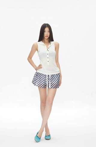 plaid short pants 01