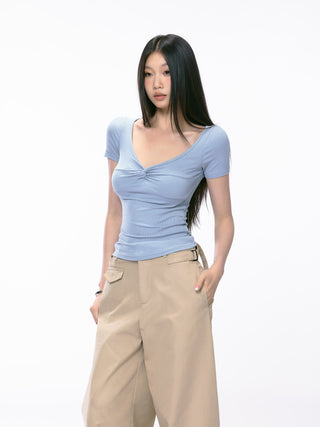low collar Top