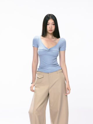 low collar Top