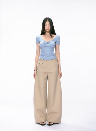 low collar Top