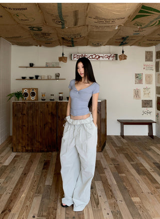 low collar Top