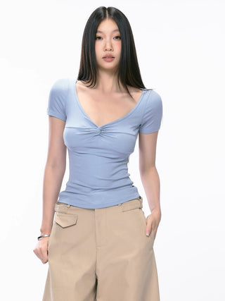 low collar Top