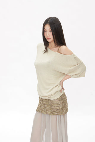 knit mesh skirt