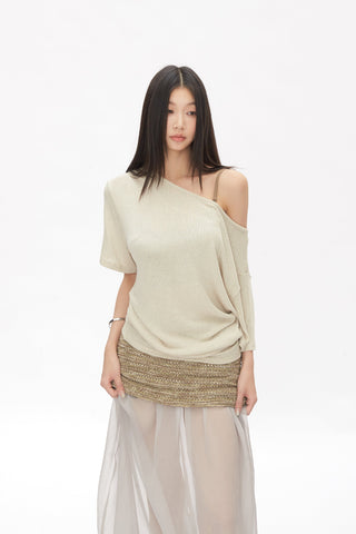 knit mesh skirt