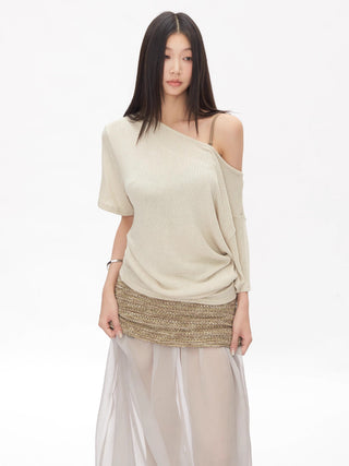 knit mesh skirt