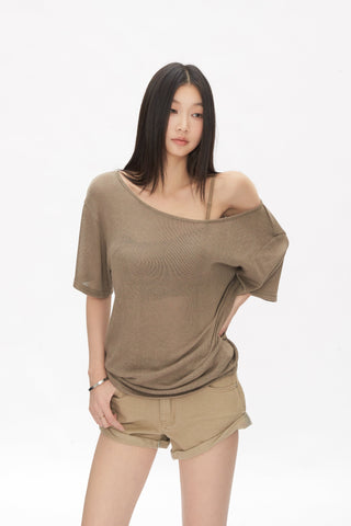 see-through off-shoulder