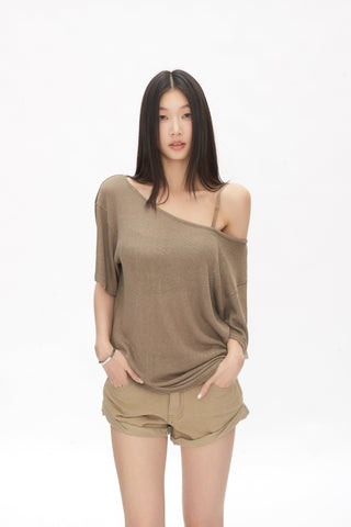 see-through off-shoulder