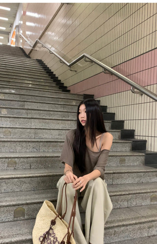 see-through off-shoulder