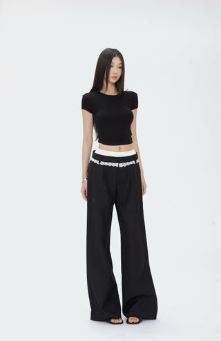 black wide pants