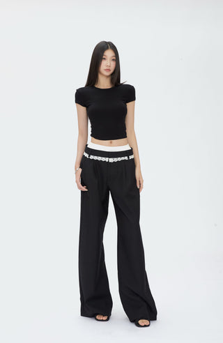 black wide pants