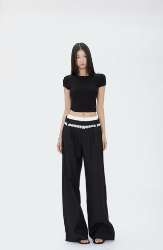 black wide pants
