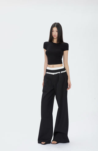 black wide pants