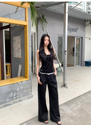 black wide pants