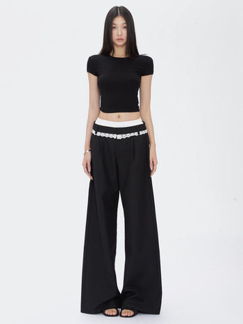 black wide pants