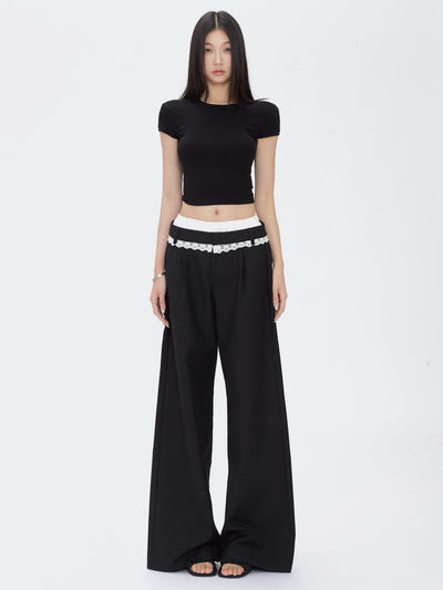 black wide pants