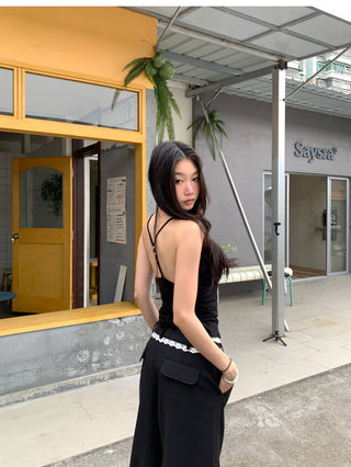 black wide pants