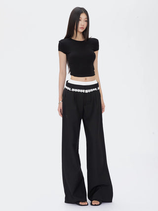 black wide pants