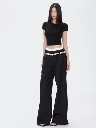black wide pants