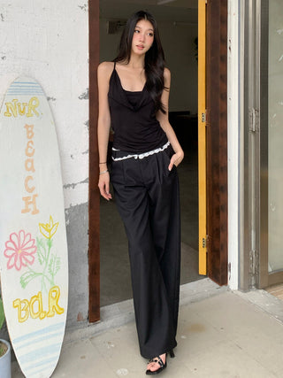 black wide pants