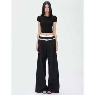 black wide pants