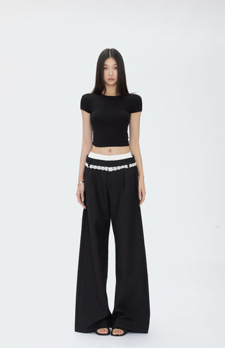 black wide pants