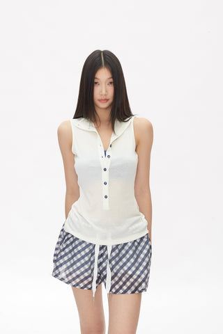 plaid short pants