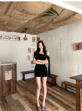 black vest dress