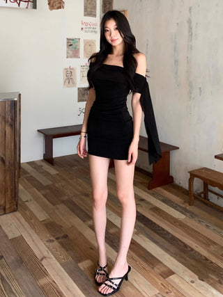 black vest dress
