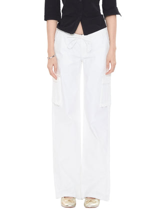 white wide pants