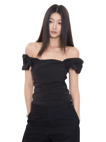 off-shoulder crop-top