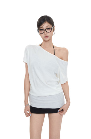 white off-shoulder