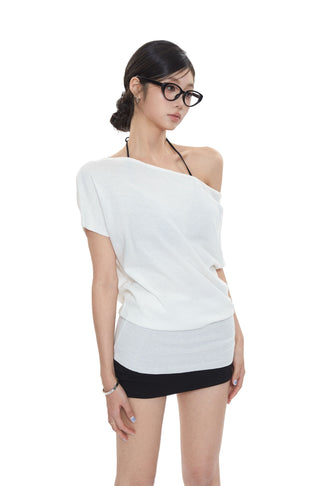 white off-shoulder