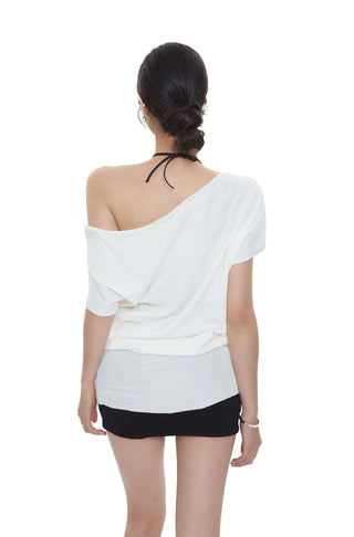white off-shoulder