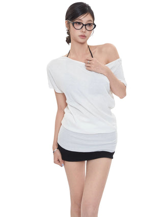 white off-shoulder