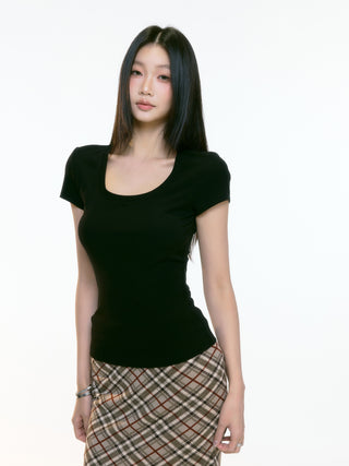 straight midi skirt