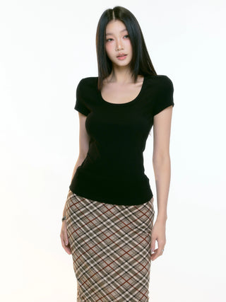 straight midi skirt