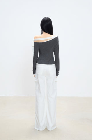 white straight jeans