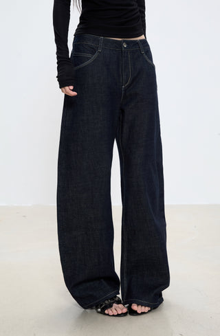 drape straight jeans