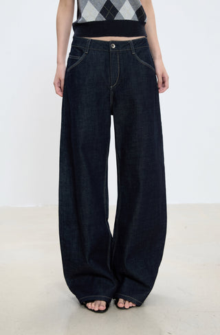 drape straight jeans