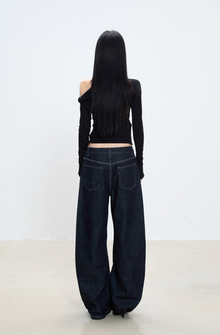 drape straight jeans