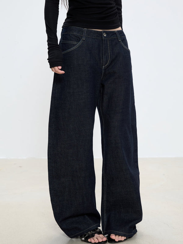 drape straight jeans