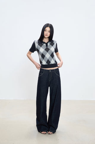 drape straight jeans