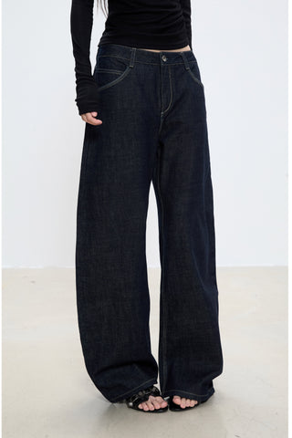 drape straight jeans