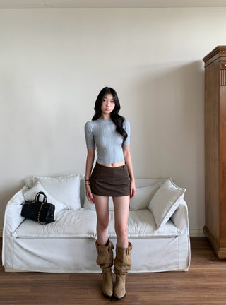 black knit top